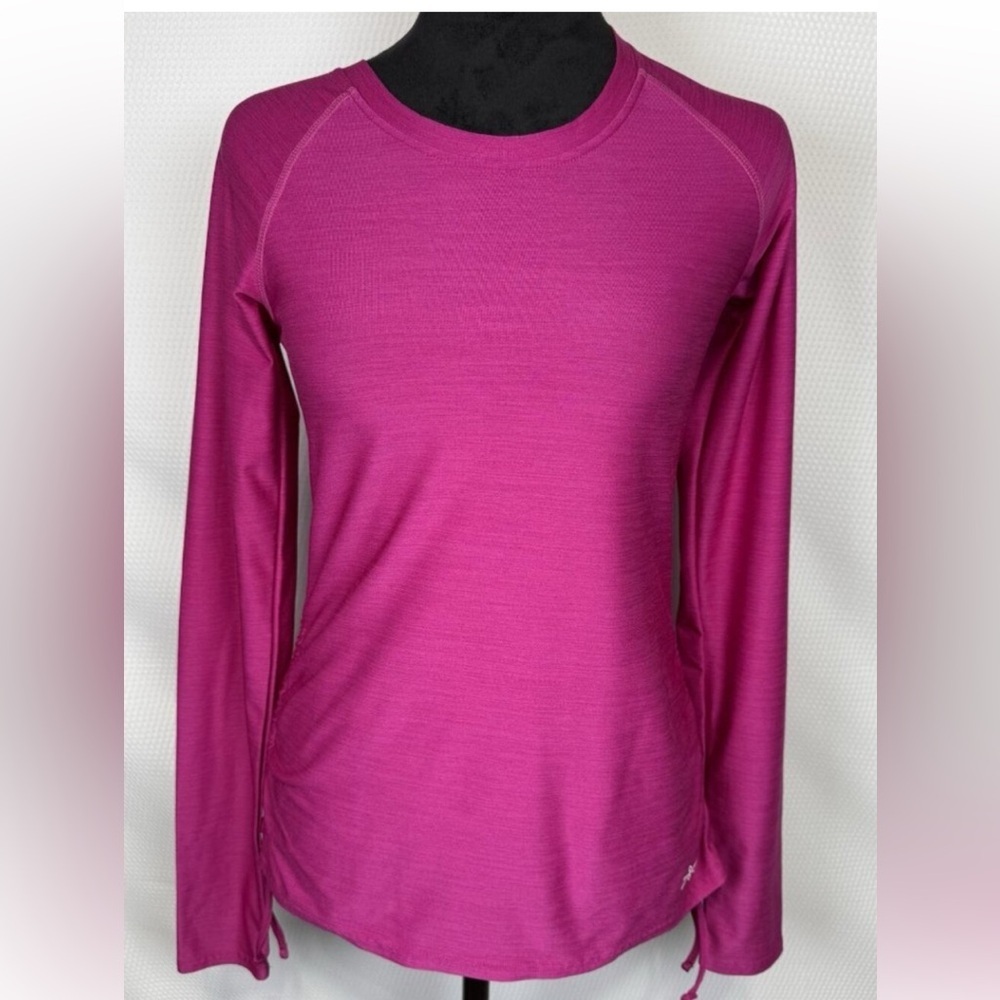 Women’s Performance Bicycle Long Sleeve Cycling Shirt Size Small Magenta Pocket
